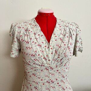 Vintage 80's does 1940's Kamellia by pr bias cut dress